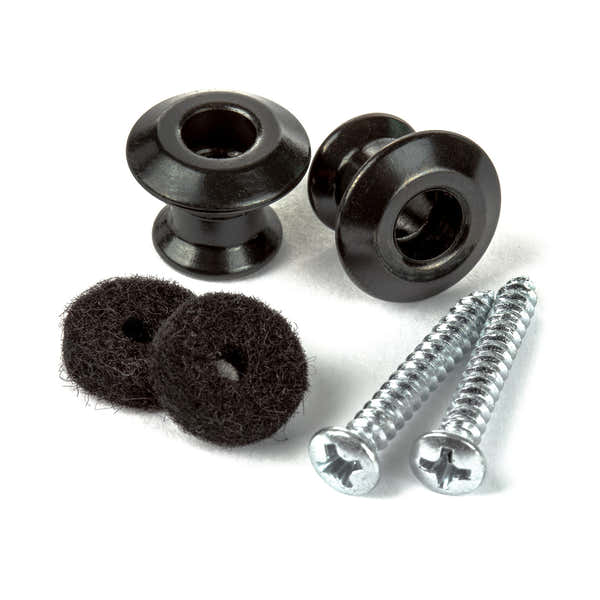 Dunlop STRAPLOK DUAL DESIGN BLACK (SET OF 2)