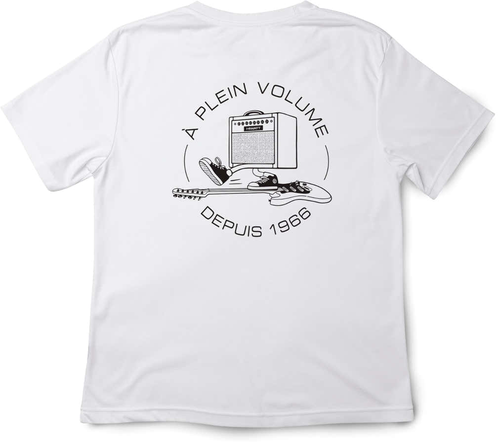 White T-Shirt Black Ride Logo L-Size