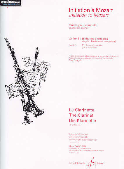 Dangain Guy - Initiation A Mozart Vol.3 (etudes) - Clarinette