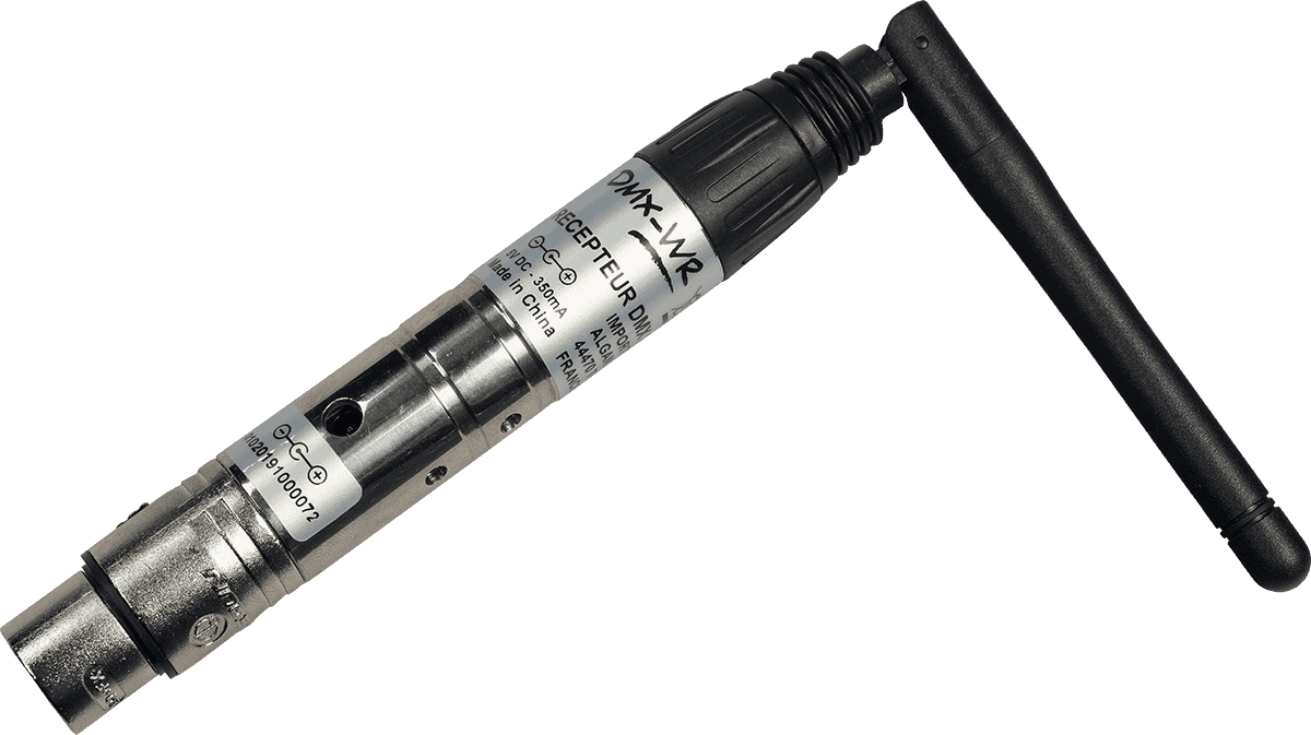 DMX-WR Receptor DMX inalámbrico hembra de 3 pines