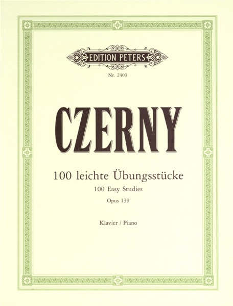 Czerny Carl - 100 Easy Progressive Pieces Without Octaves Op.139 - Piano