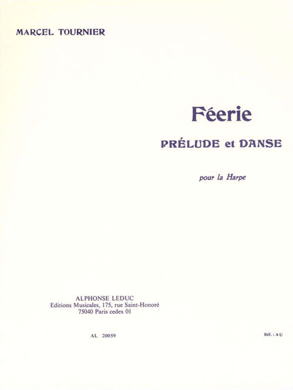 Tournier Marcel - Feerie - Prelude et Danse - Harpe