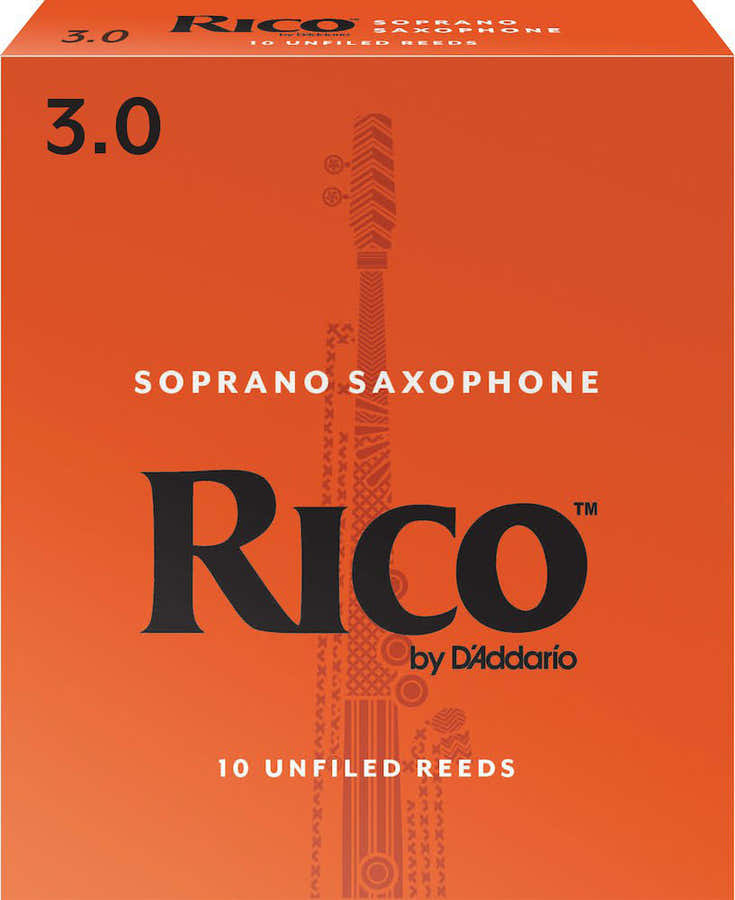 CAAS PARA SAXO SOPRANO RESISTENCIA DE 3.0 PAQUETE DE 10