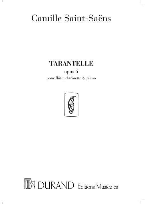 Saint-Saens Camille - Tarentelle Op.6 - Clarinette Flute Piano