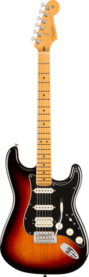 American Professional Classic Stratocaster HSS MN Sunburst de 3 colores