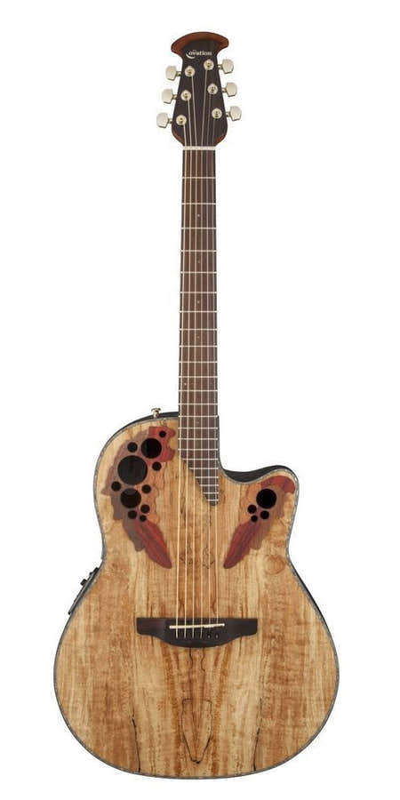 Guitarra Electro-Acústica Celebrity Elite Plus Mid Cutaway Natural Spalted Maple