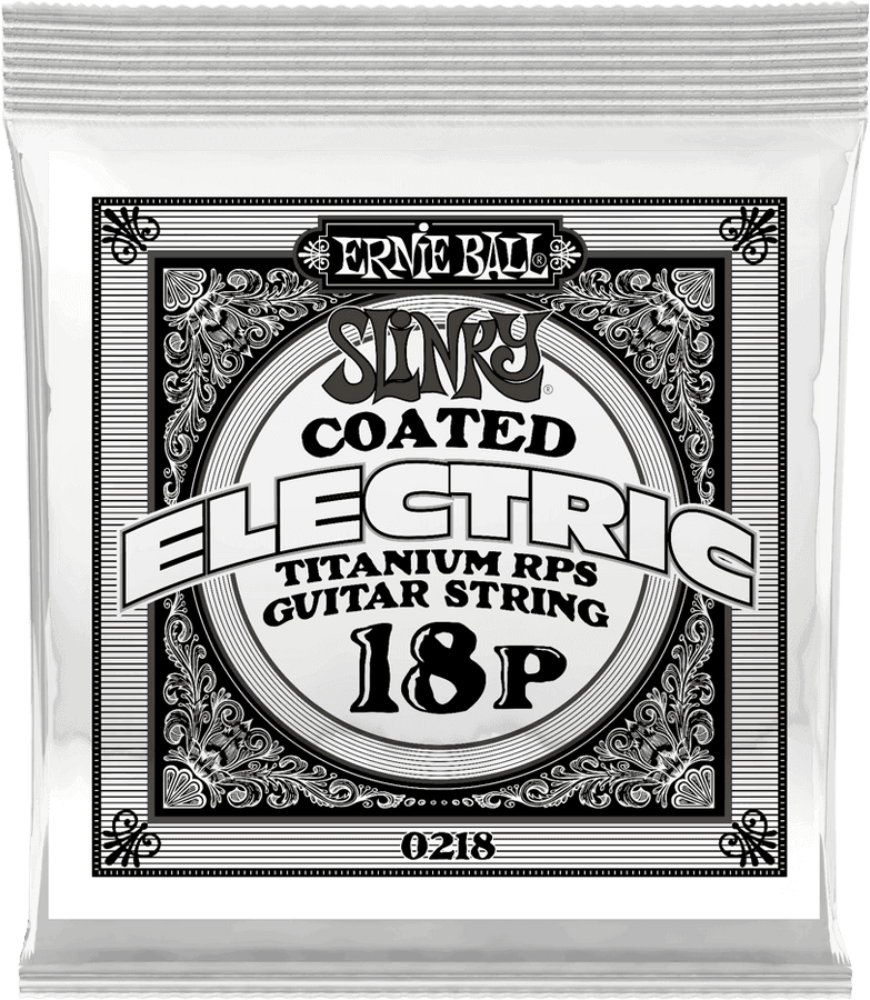 .018 SLINKY COATED TITANIUM REINFORCED PLAIN ELECTRIC GUITAR STRINGS