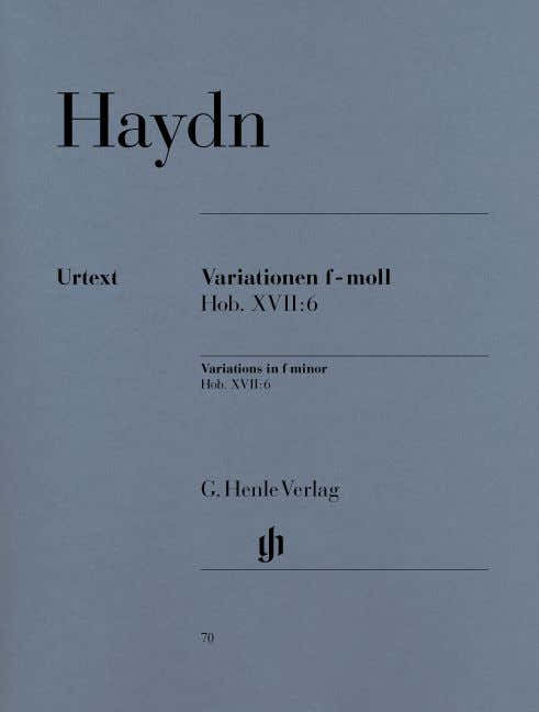 Haydn J. - Variations F Minor Hob. Xvii:6