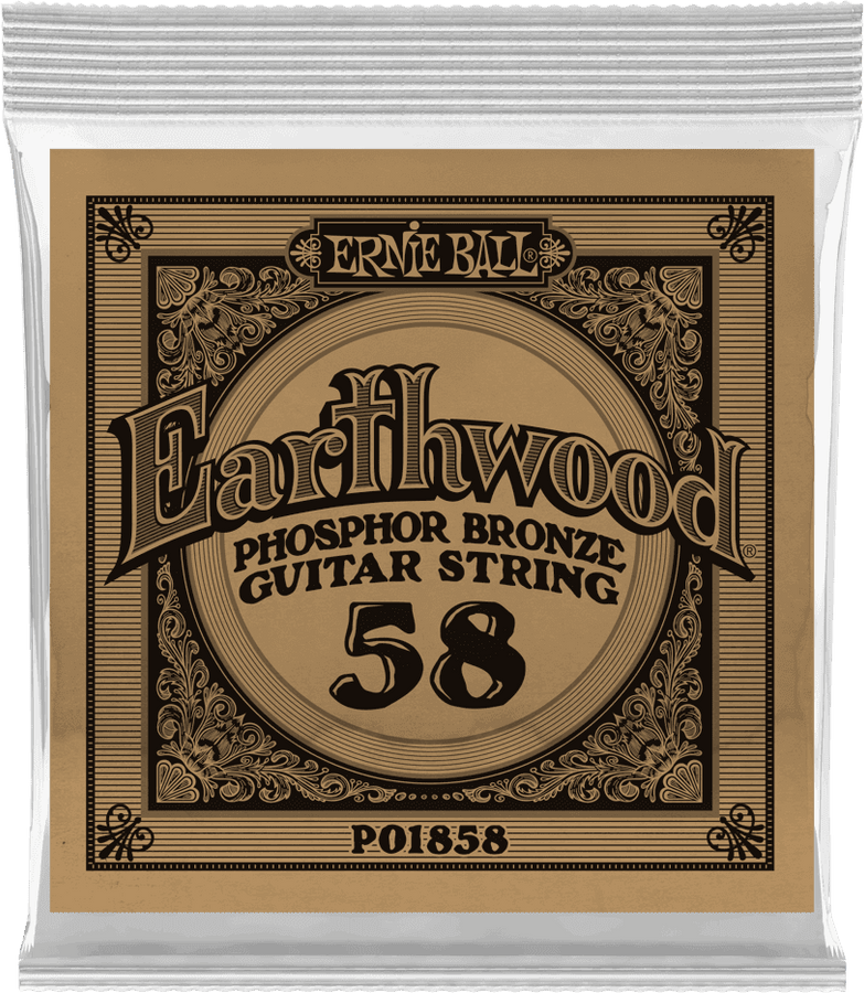 .058 EARTHWOOD PHOSPHOR BRONZE ACOUSTIC GUITAR STRINGS
