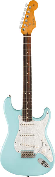 Stratocaster de firma Corry Wong RW LTD Azul Daphne