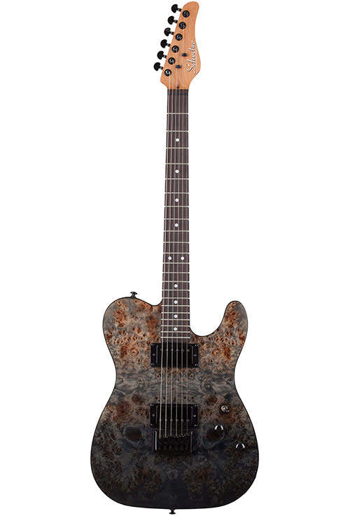 Pt Standard Negro Fade Burst Madera de nudos