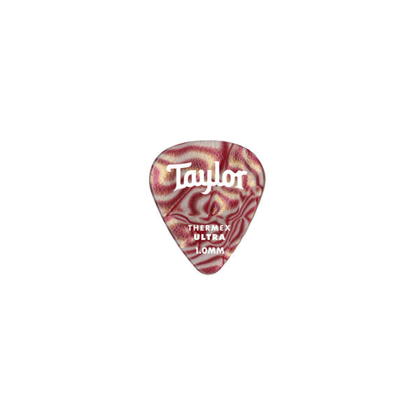 Taylor Guitars PREMIUM DARKTONE 351 THERMEX ULTRA PICKS RUBY SWIRL 1.25MM 6-PACK