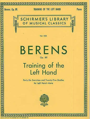 Hermann Berens Training The Left Hand Op.89 - Piano Solo