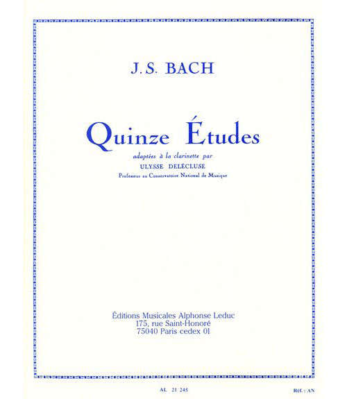 Bach J.s./delecluse - 15 Etudes - Clarinette
