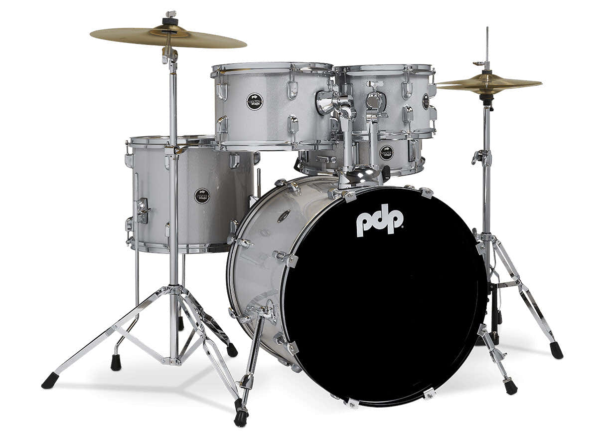 SETS DE BATERÍA COMPLETOS CENTERSTAGE DIAMOND WHITE SPARKLE PDCE2015KTDW