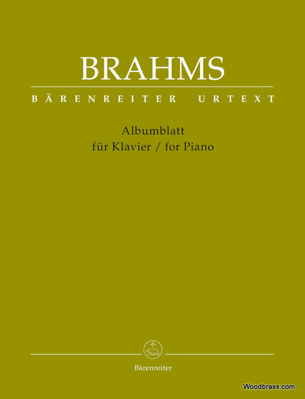 Brahms J. - Albumblatt For Piano