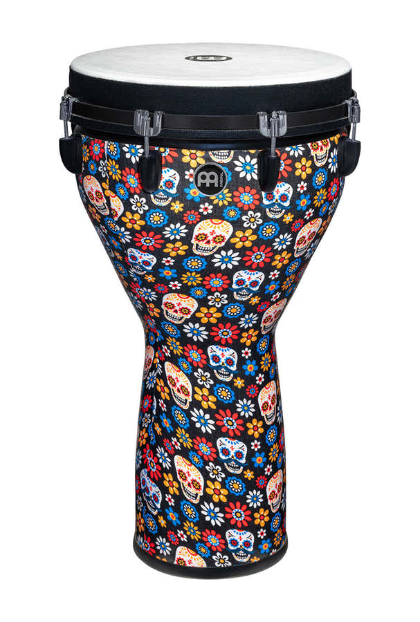 PERCUSSION 14" JUMBO DJEMBE DAY OF THE DEAD