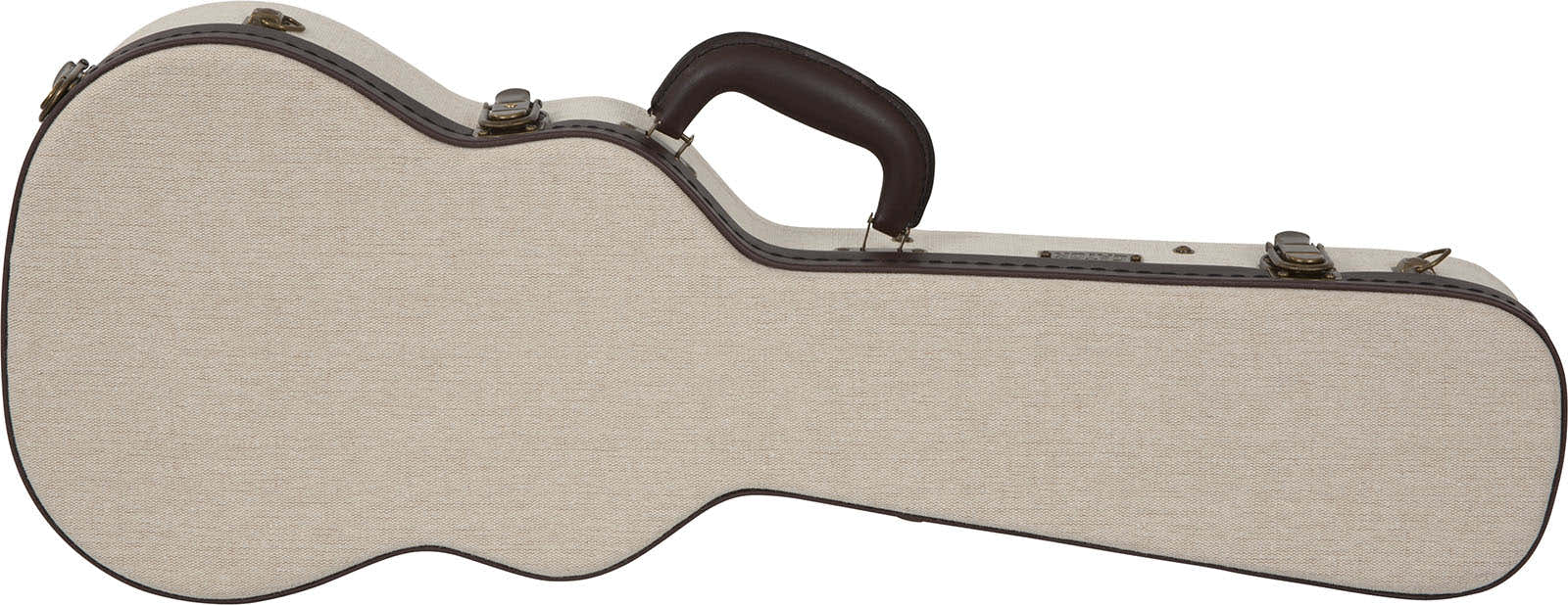 Estuche de Ukelele Tenor Beige de Madera Deluxe - GW