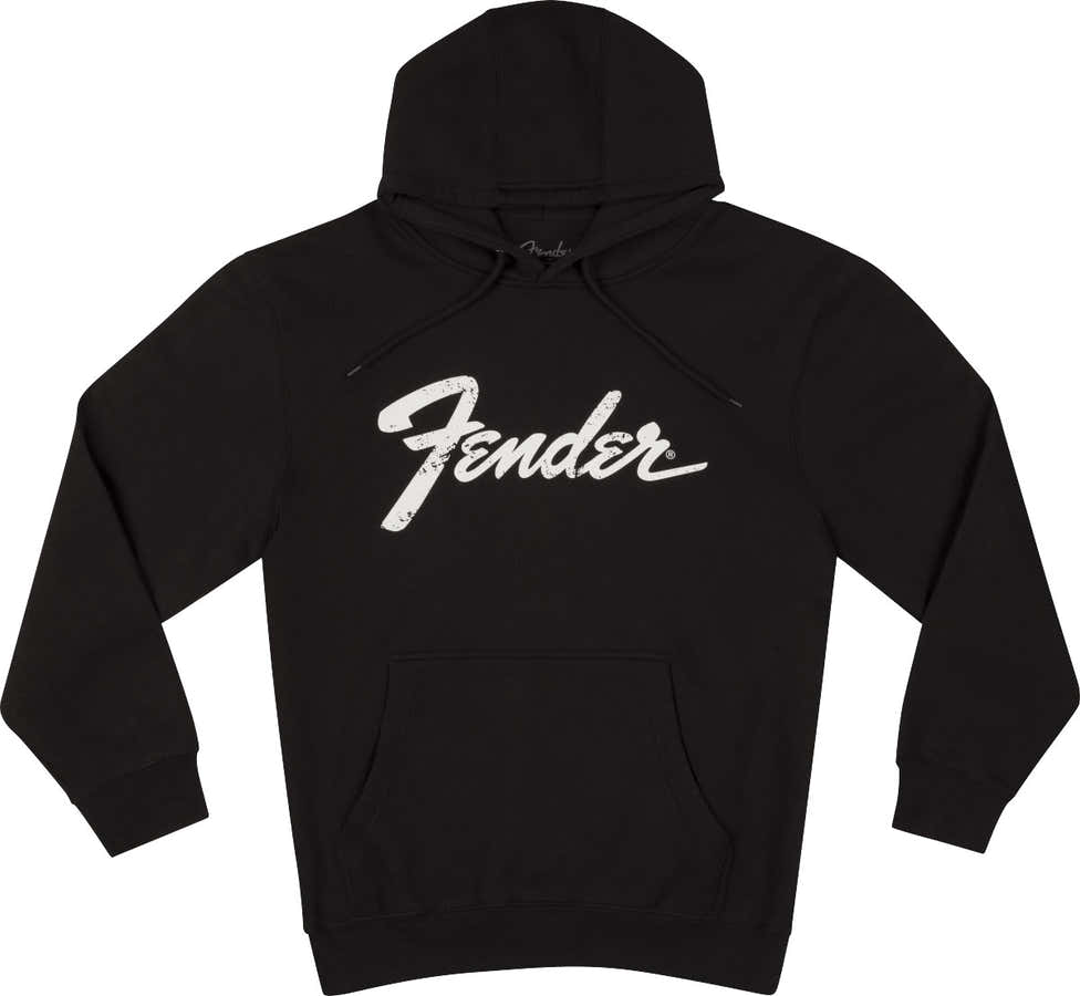 Fender Logo Date Back Hoodie Black L