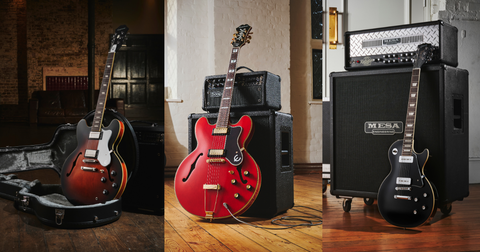 Gibson y Epiphone celebran el sonido de Oasis con tres guitarras míticas