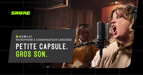 Shure KSM32C-SM: el micrófono de condensador neutro por excelencia