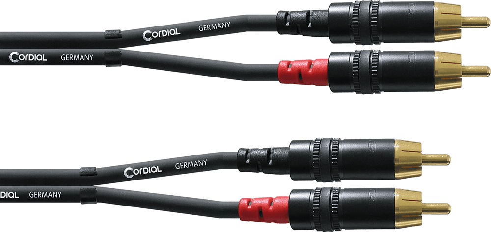 Cordial Cable de Audio Doble RCA 1,5 M