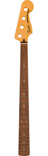 PRECISION TO JAZZ BASS CONVERSION NECK 20 MED JUMBO FRETS 12" RADIUS PAU FERRO