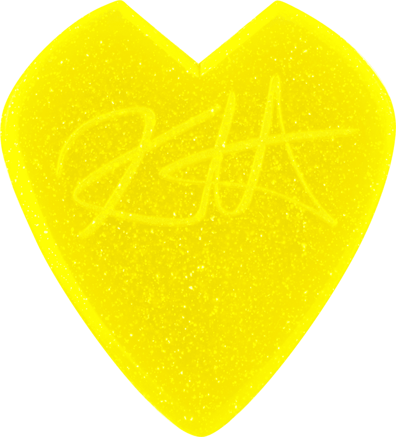 6 x 1,38mm Kirk Hammett Jazz III Yellow Glitter