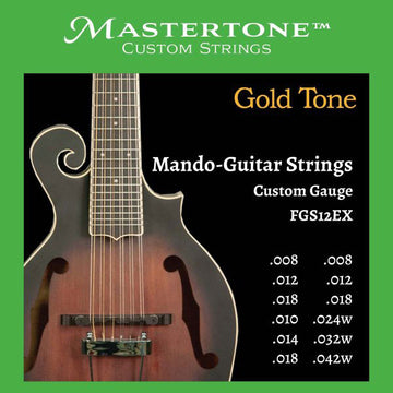 FGS12EX Cuerdas para mandolina-guitarra de 12 cuerdas estilo F