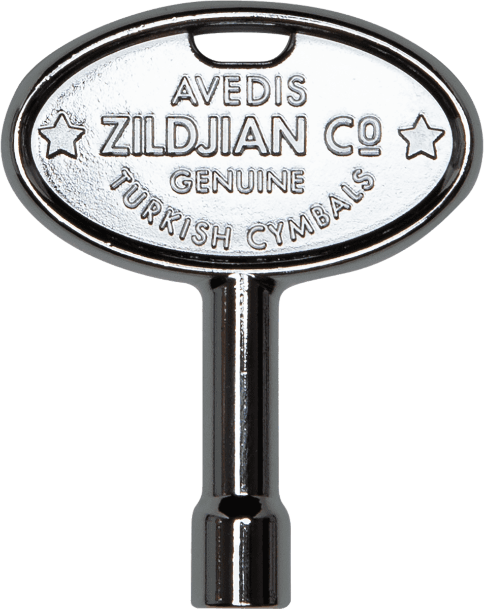 ZKEY CHROME DRUM KEY W/ ZILDJIAN TRADEMARK
