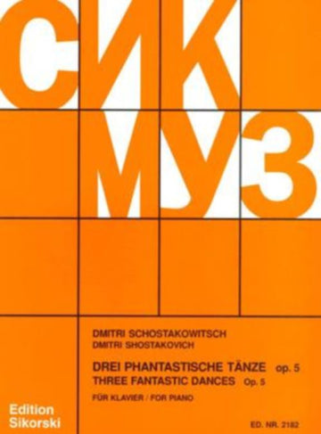 Chostakovitch - Tres danzas fantásticas Op.5 - Piano