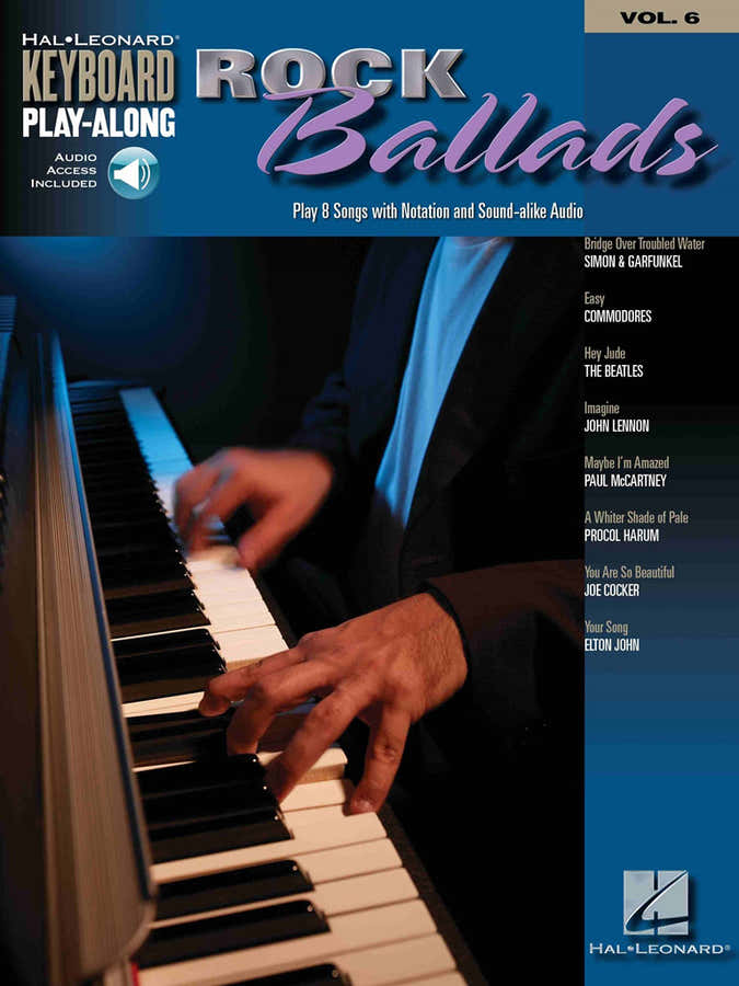Keyboard Play Along Vol.6 - Rock Ballads + Audio En Ligne