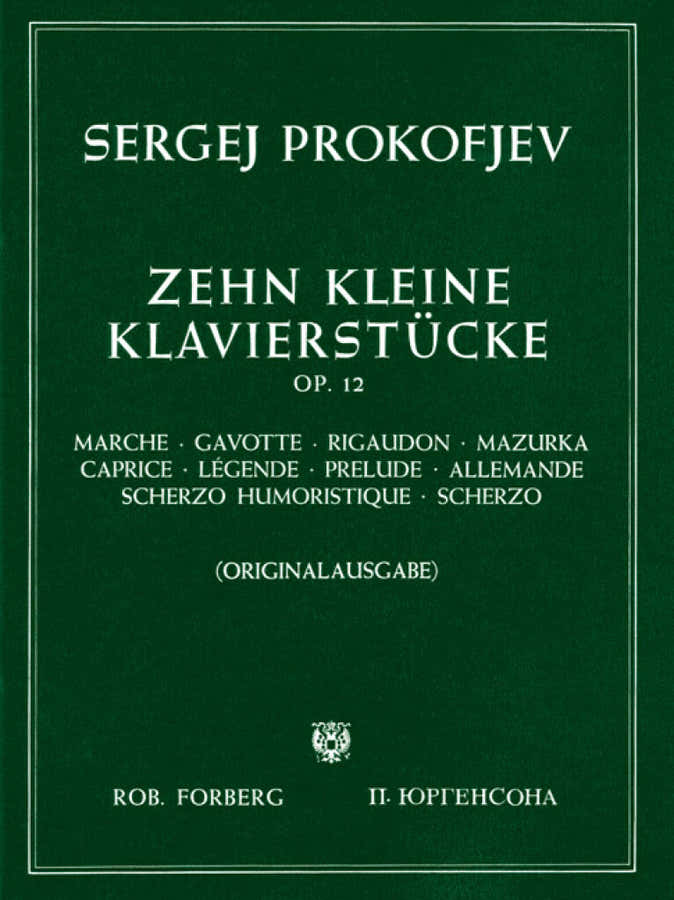 PROKOFIEV S. - 10 KLEINE KLAVIERSTUCKE OP.12