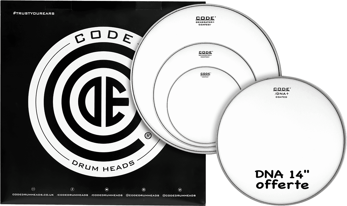 Pack De Toms GENERATOR Revestida Rock 10/12/16/+CC 14 DNA Revestido