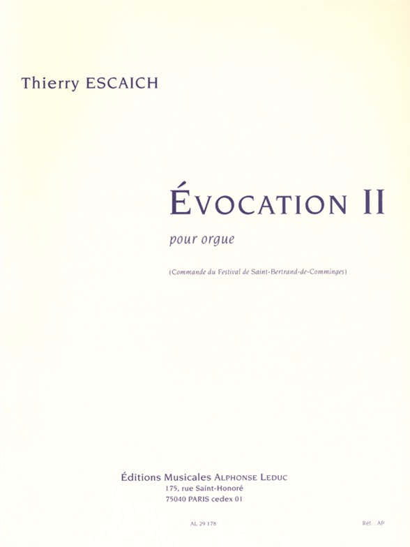 ESCAICH THIERRY - Evocación II - Órgano