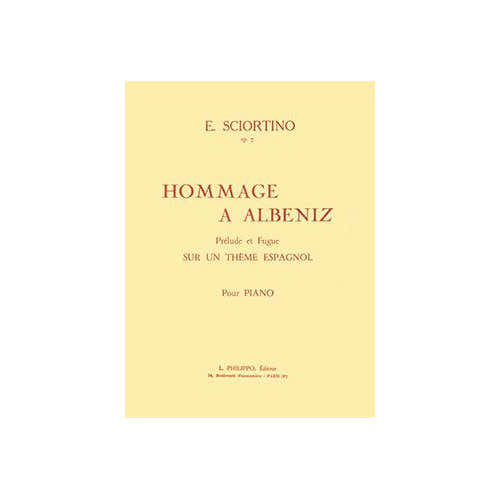 Sciortino - Hommage À Albeniz Op.7 - Piano
