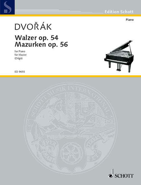 Dvorak Anton - Waltzes And Mazurkas Op. 54 Und 56 - Piano