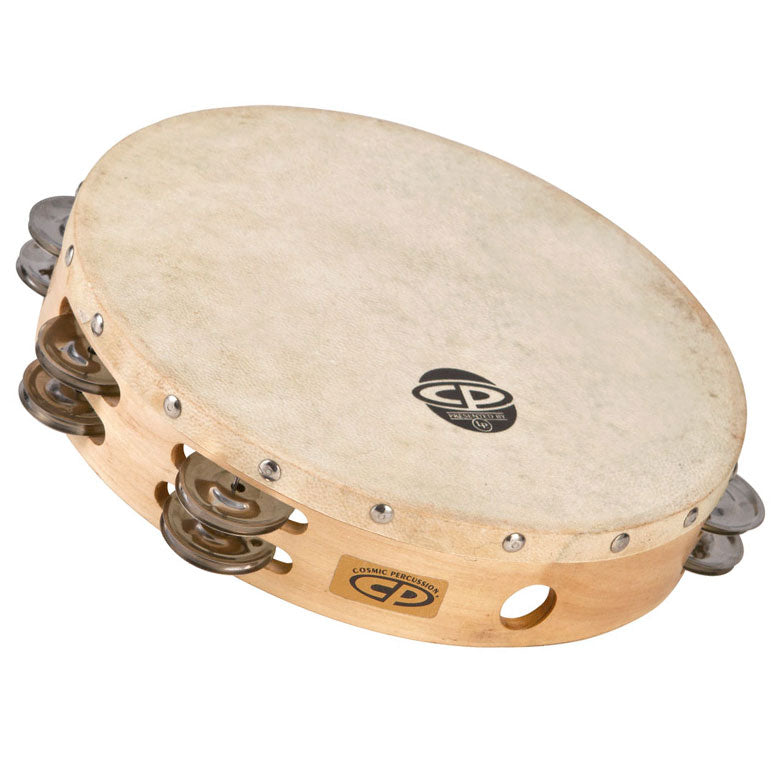 Latin Percussion CP380 PANDERETAS CP MADERA 10" DUPLICADO HILERA