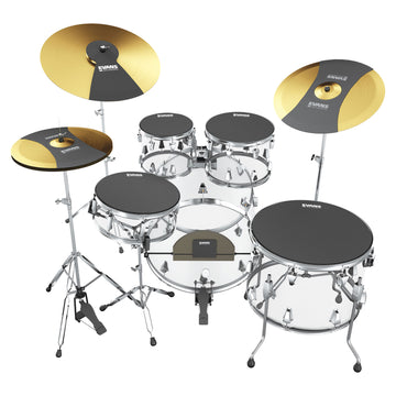 Set de sordinas SoundOff Fusion 10/12/14/14 - 18 a 26 + platillos