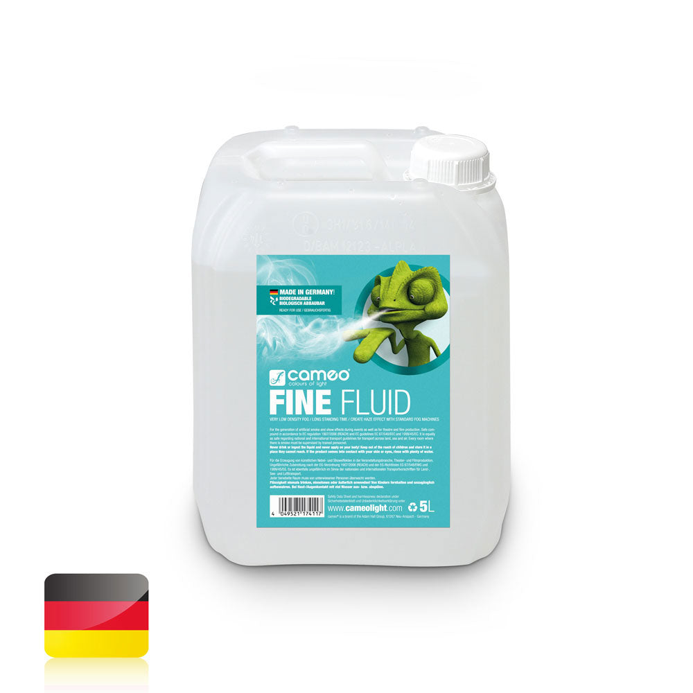 Cameo FINE FLUID 5L - LIQUIDO MQUINA DE NIEBLA DE MUY FINA DENSIDAD Y MUY LARGA DURACIN - 5 L