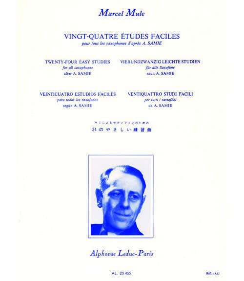 Mule M. - 24 Etudes Faciles D'apres Samie - Saxophone