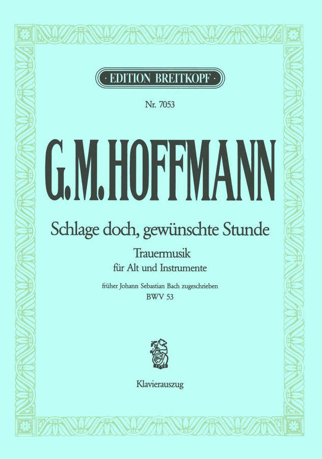 Hoffmann (Fruher J. S. ) - Kate 53 Sche Doch - Alto Piano