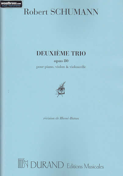 Schumann - Trio Op 80 N 2 - Violon/violoncelle/piano