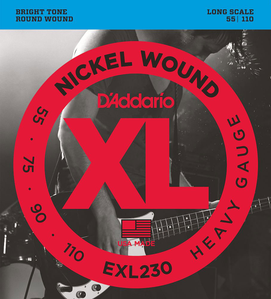 D'ADDARIO EXL230 Entorchado de níquel escala larga grueso 55-110