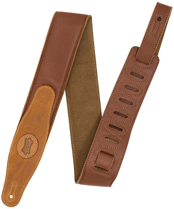 Cuero Acolchado 6,35cm - Canela-Arena