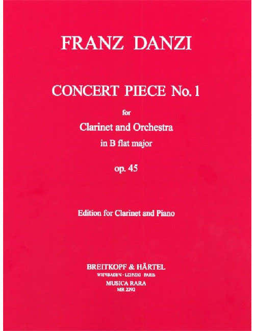 Danzi - Konzertstück NR. 1 B-dur Op. 45 - Clarinette et Piano