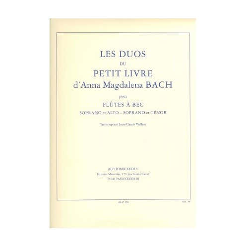 Petit Livre d'Anna Magdalena Bach