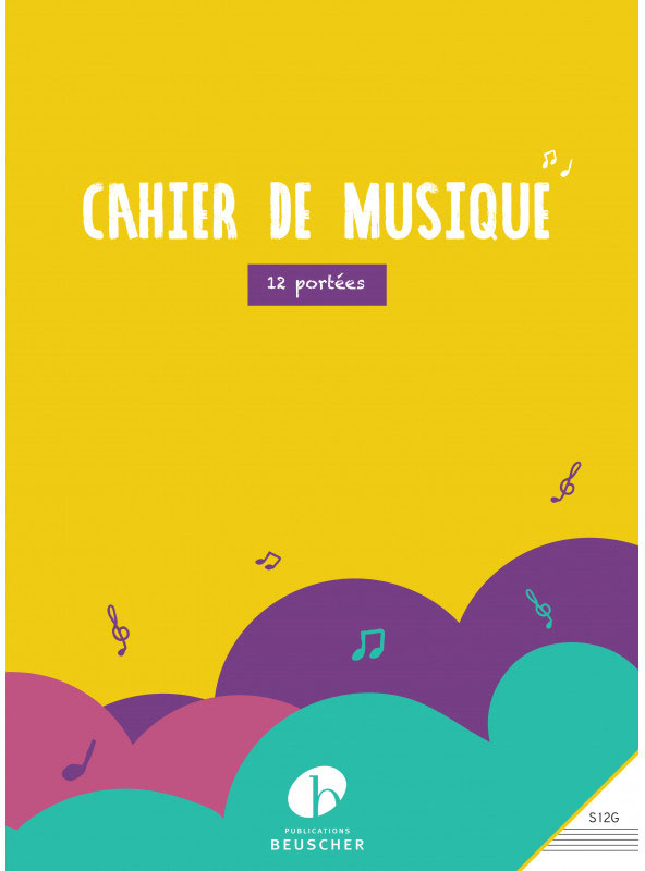 Cuaderno de Música 12 Pentagramas (Grande)