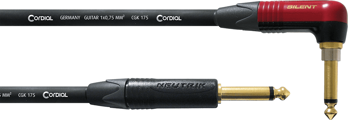 Cordial Cable de Guitarra Jack Recto /Acodado Silent 6 M