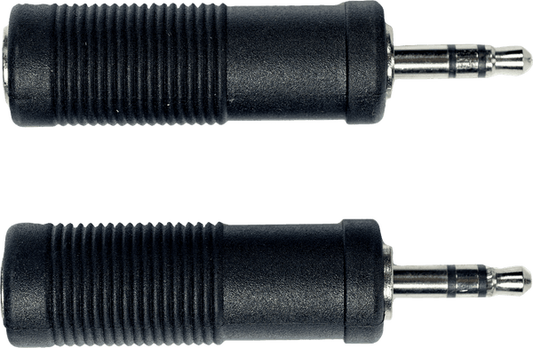 Yellow Cable Adaptador Jack Macho 3.5 MM Estéreo Jack Hembra 6.35 MM - Lote de 2